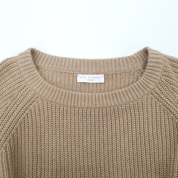 FINAL ⬇️ Neu Nomads | Knit Crewneck Sweater in Camel - Picture 6 of 7